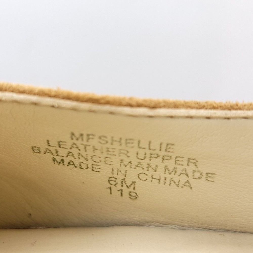 Marc Fisher Shellie Lace Up D'Orsay High Heel Pump Tan Brown Suede Leather Sz 6 - Picture 11 of 12